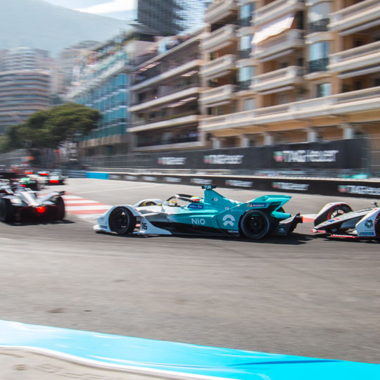 E-Prix Monaco virage de la nouvelle chicane