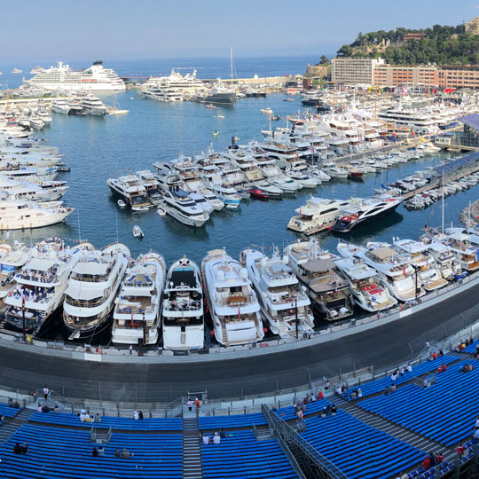 Grandstands for the GP Monaco