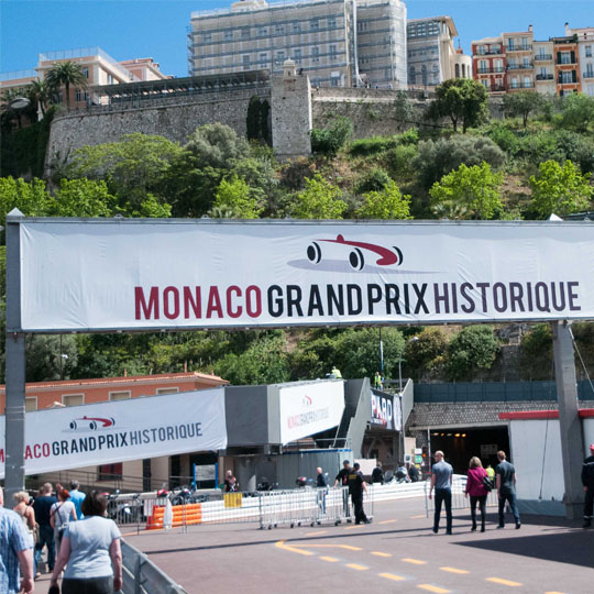 Starting line of the Monaco Historic Grand Prix